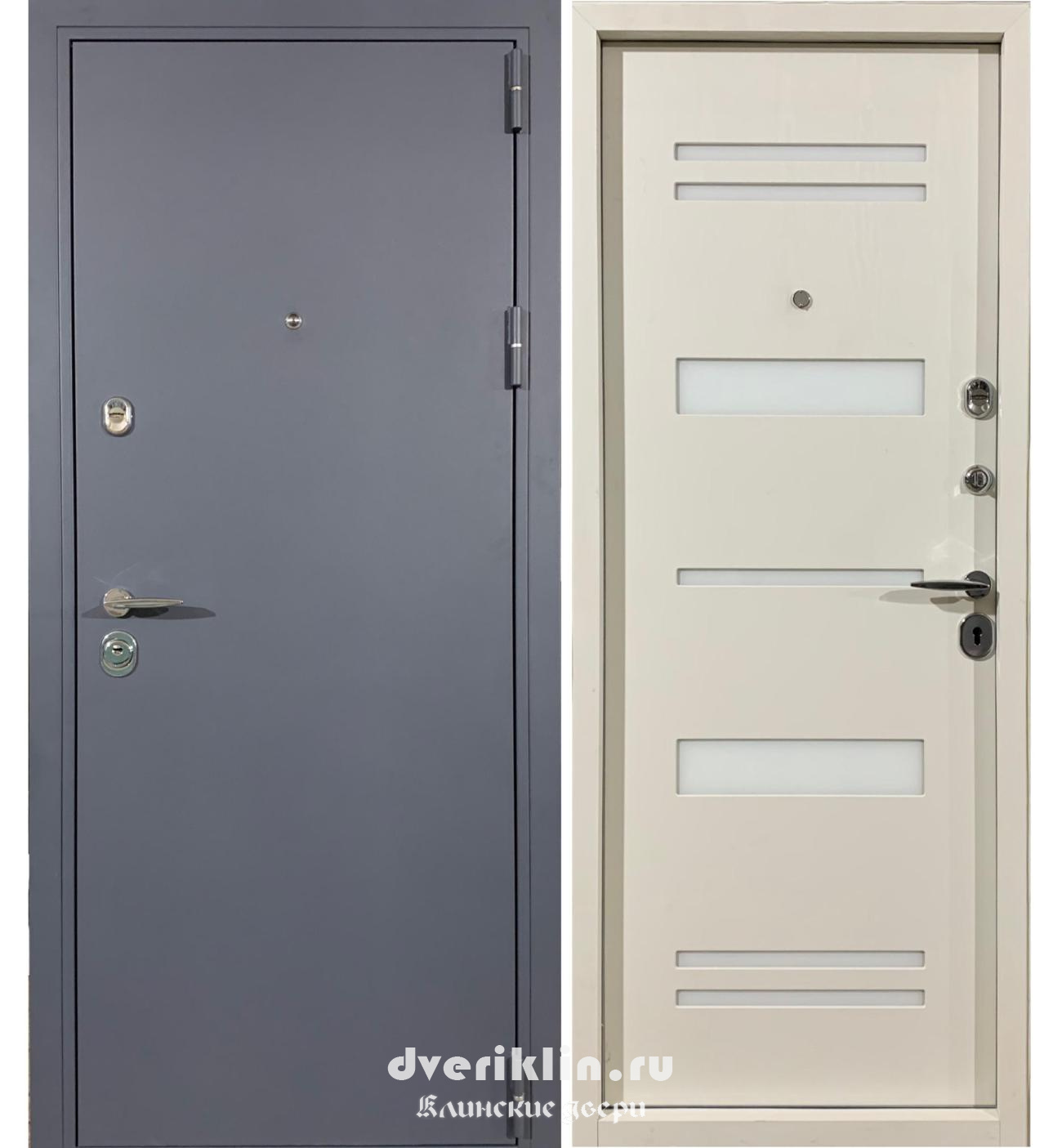 Дверь с Порошковым напылением и МДФ DPM-76 (МДФ)